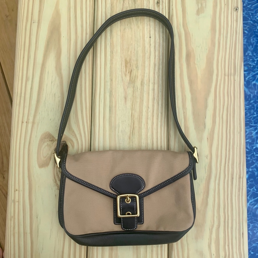 Coach mini bag with gold hardware!